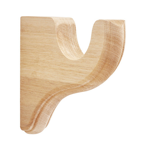 unfinished Kirsch 2" Wood Trends 3 1/2" Return Bracket