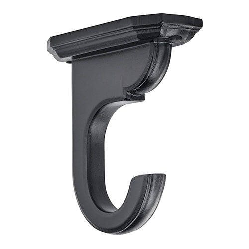 black Kirsch 2" Wood Trends Ceiling Bracket