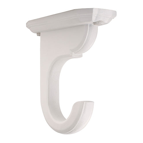 white Kirsch 2" Wood Trends Ceiling Bracket