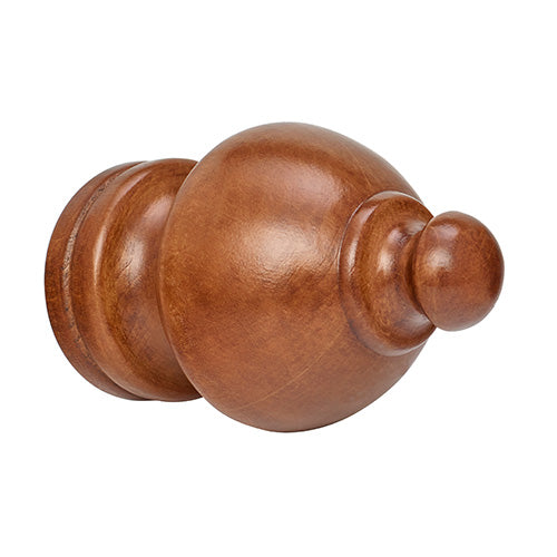 estate oak Kirsch 2" Wood Trends Sherwood Finial