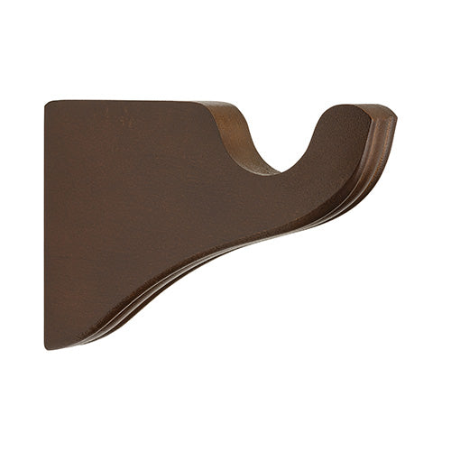 Coffee Kirsch 1 3/8" Wood Trends 3 1/2" Return Bracket