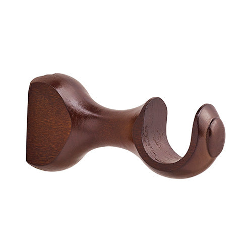 Coffee Kirsch 1 3/8" Wood Trends 4 1/4" Return Bracket