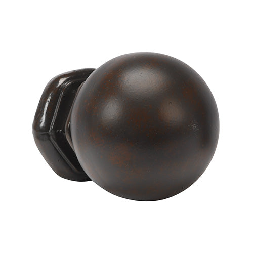 Kirsch 1" Wrought Iron Pedestal Ball Finial