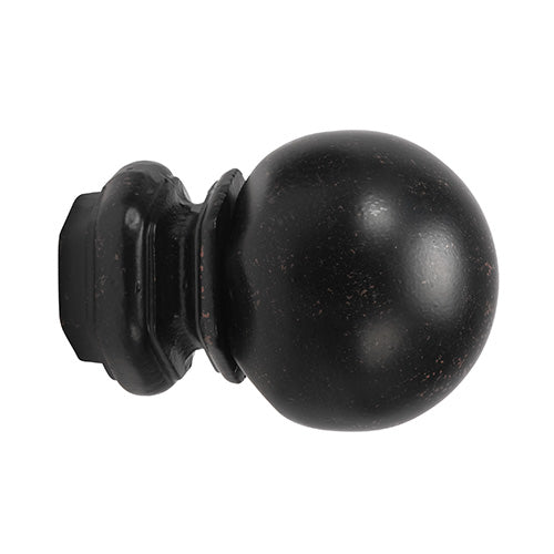 Kirsch 1" Wrought Iron Pedestal Ball Finial