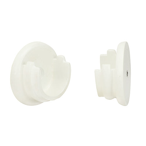 chaulk Kirsch 1" Wrought Iron Inside Mount Socket