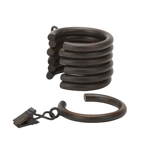 rust Kirsch 1" Wrought Iron C-Rings