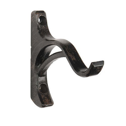 iron oxide Kirsch 1" Wrought Iron 3 1/2" Return Bypass Bracket