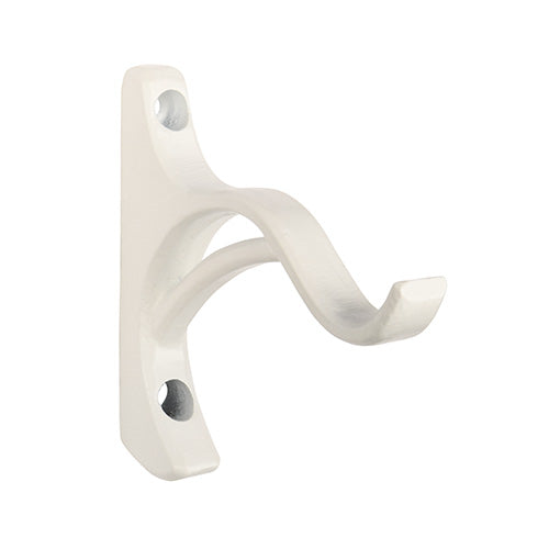 chalk Kirsch 1" Wrought Iron 3 1/2" Return Bypass Bracket