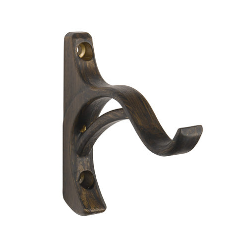 Kirsch 1" Wrought Iron 3 1/2" Return Bypass Bracket