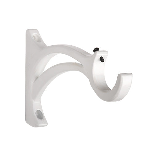 Chalk Kirsch 1 3/8" Wrought Iron 5 3/8" Return Bracket