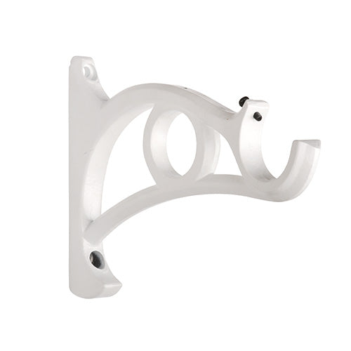 Chalk Kirsch 1 3/8" Wrought Iron Double Bracket