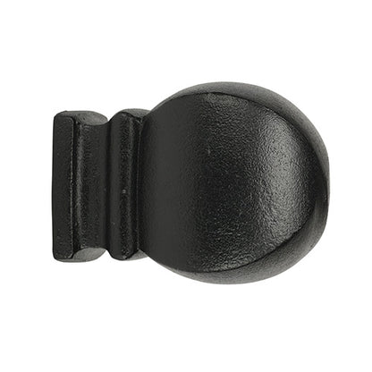black Kirsch 1 3/8" Wrought Iron Petite Modern Ball Finial