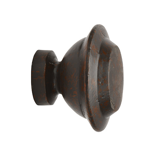 rust Kirsch 1 3/8" Wrought Iron Otto Finial