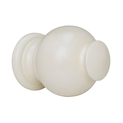 Marble Kirsch 1 3/8" Wood Trends Button Ball Finial