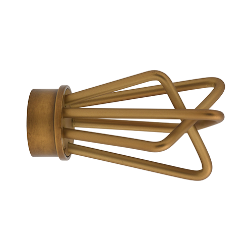 gilded bronze Kirsch 1 3/8" Designer Metals Archer Finial