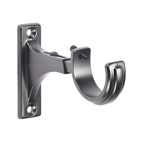 gunmetal Kirsch 1 3/8" Designer Metals Decorative Bracket