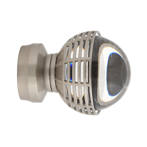 satin nickel Kirsch 1 3/8" Designer Metals Odessa Finial