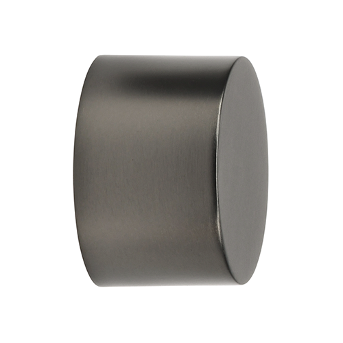 gunmetal Kirsch 1 3/8" Designer Metals Round Endcap