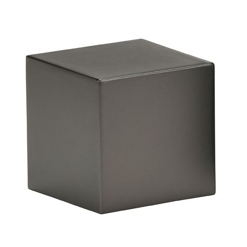 gunmetal Kirsch 1 3/8" Designer Metals Square Endcap