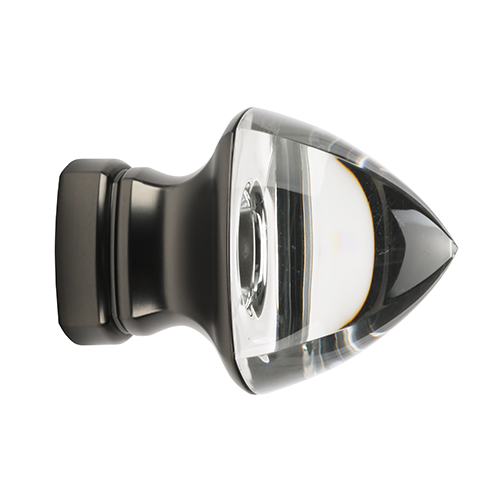 gunmetal Kirsch 1 3/8" Designer Metals Vivien Finial