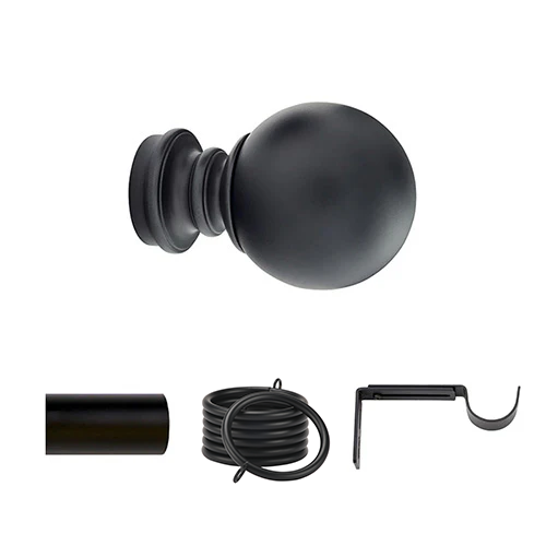 KIRSCH DESIGNER METALS 1 3/8" curtain HARDWARE SET