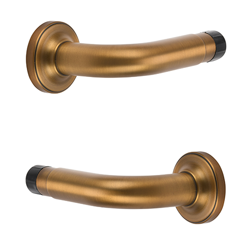 gilded bronze Kirsch 1 3/8" Designer Metals 3" French Returns