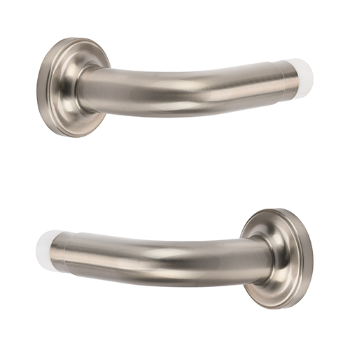satin nickel Kirsch 1 3/8" Designer Metals 3" French Returns
