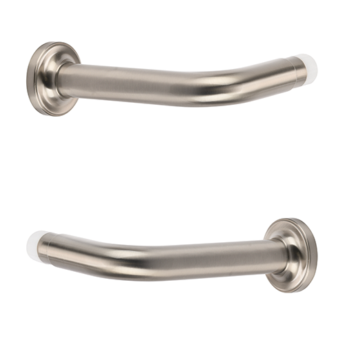 satin nickel Kirsch 1" Designer Metals 6" French Returns