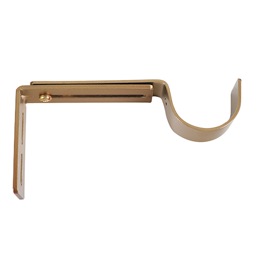 Gilded Bronze Kirsch 1 3/8" Designer Metals Standard Bracket