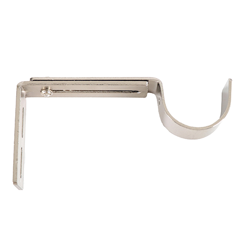 Polished Nickel Kirsch 1 3/8" Designer Metals Standard Bracket