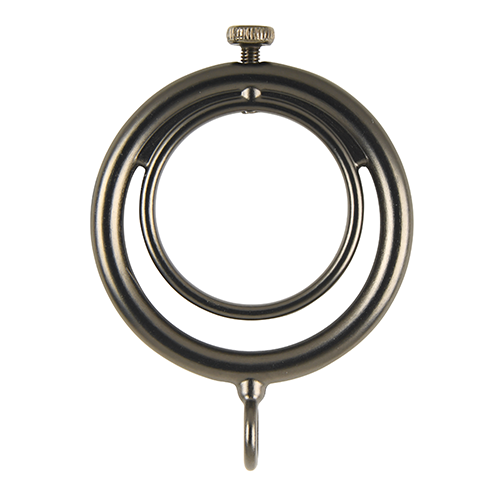 gunmetal Kirsch 1" Designer Metals Ring Lock