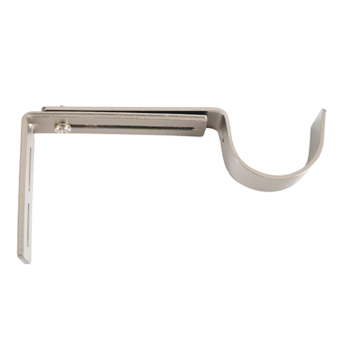 Satin Nickel Kirsch 1 3/8" Designer Metals Standard Bracket 