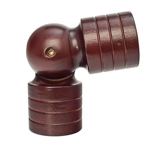 Mahogany Kirsch 1 3/8" Wood Trends Swivel Socket