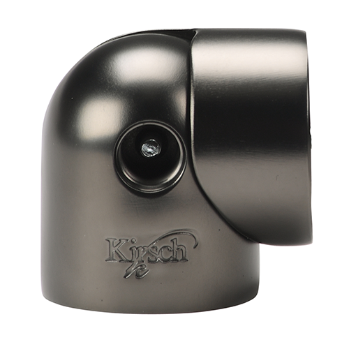 gunmetal Kirsch 1 3/8" Designer Metals Swivel Socket