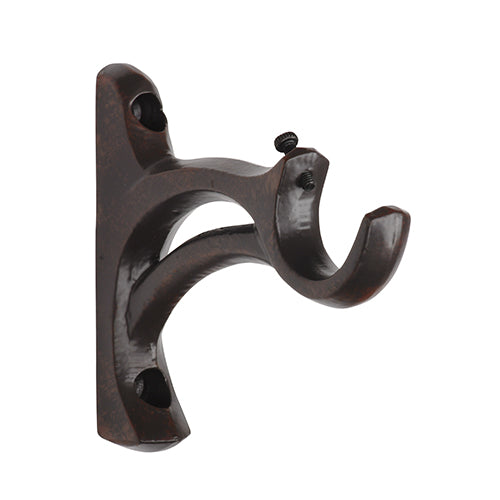 rust Kirsch 1" Wrought Iron 3 1/2" Return Bracket