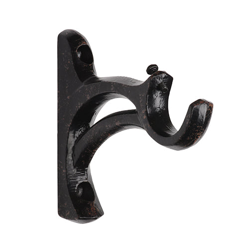 iron oxide Kirsch 1" Wrought Iron 3 1/2" Return Bracket