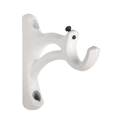 chalk Kirsch 1" Wrought Iron 3 1/2" Return Bracket