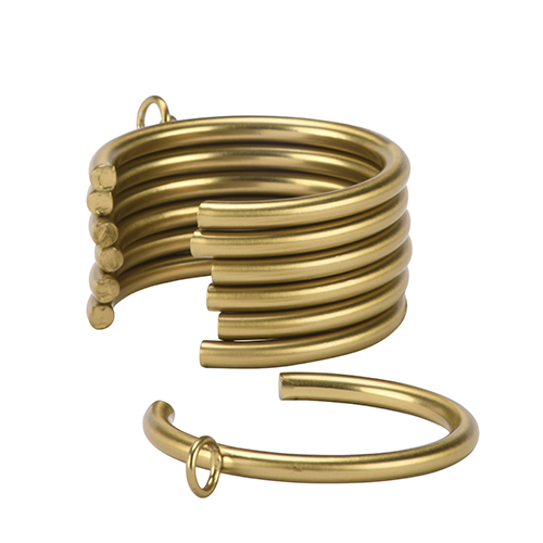 brushed bronze Kirsch 1 3/8" Designer Metals C-Rings
