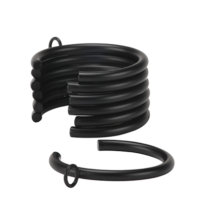 black Kirsch 1 3/8" Designer Metals C-Rings