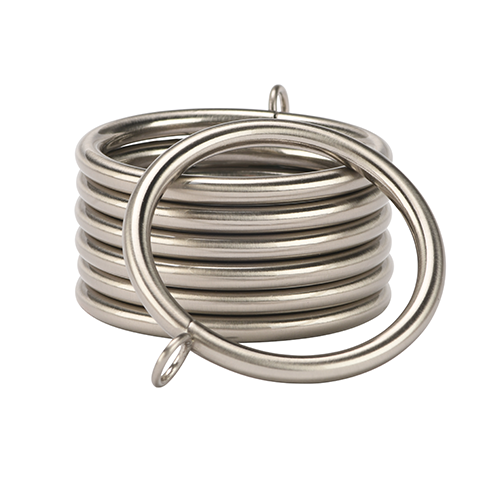 satin nickel Kirsch 1 3/8" Designer Metals Rings