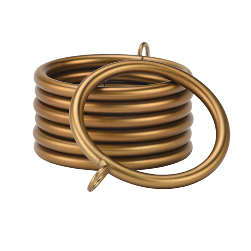 gilded bronze Kirsch 1 3/8" Designer Metals Rings