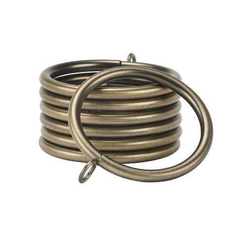 elegant brass Kirsch 1 3/8" Designer Metals Rings