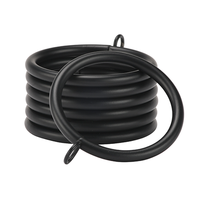 black Kirsch 1 3/8" Designer Metals Rings