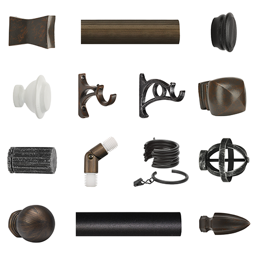 Decorative Drapery Hardware | Decorative Drapery Rods | DRD