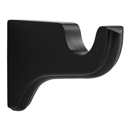 black Kirsch 2" Wood Trends 6" Return Bracket