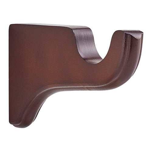 coffee Kirsch 2" Wood Trends 6" Return Bracket