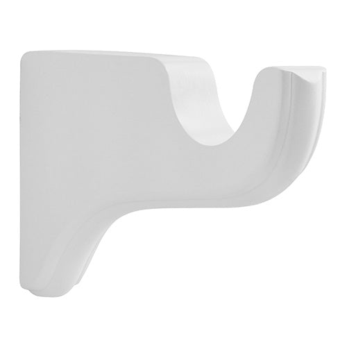 white Kirsch 2" Wood Trends 6" Return Bracket