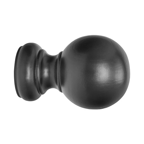 black Kirsch 2" Wood Trends Wood Ball Finial