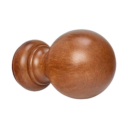 estate oak Kirsch 2" Wood Trends Wood Ball Finial