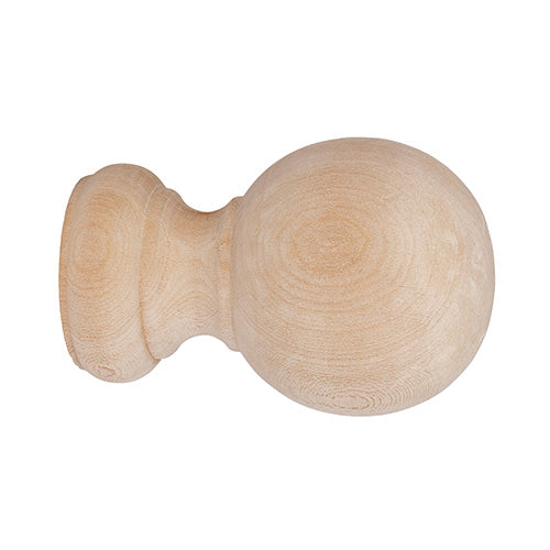 unfinished Kirsch 2" Wood Trends Wood Ball Finial